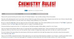 Desktop Screenshot of chemistryrules.me.uk